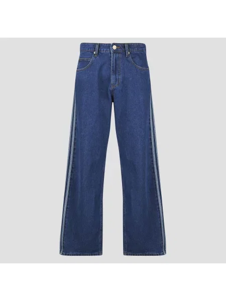 Széles szárú farmer Adidas Originals kék