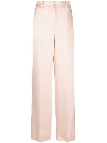 Pantaloni Magda Butrym de mătase roz