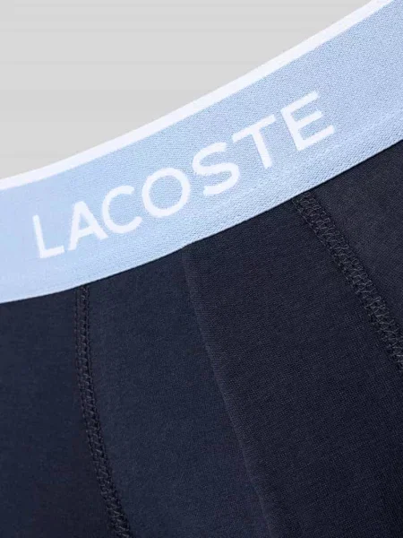 Obcisłe bokserki z mieszanki bawełny w zestaw 3 szt. Lacoste granatowe