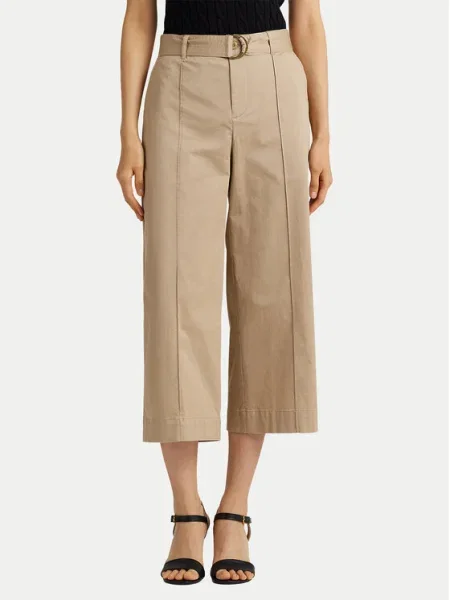 Pantaloni culottes Lauren Ralph Lauren bej