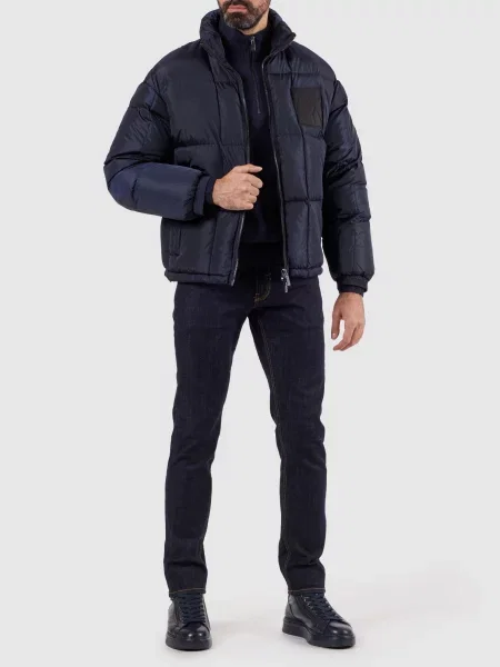 Пуховик Armani Exchange синій