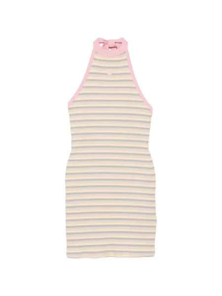 Rochie mini Amiri cu gât halter roz