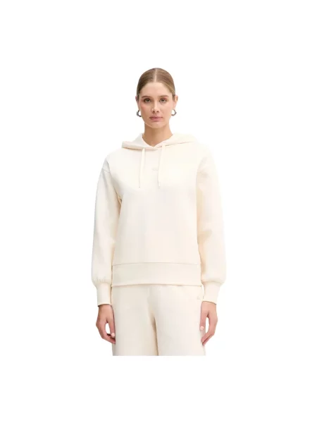 Bluza z kapturem Armani Exchange z kapturem beżowa