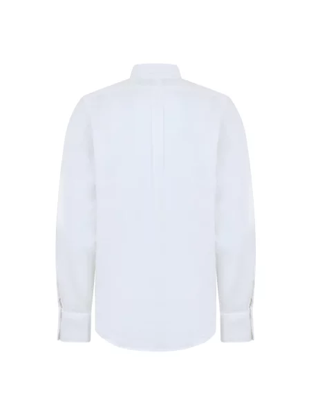 Polo Ralph Lauren koszula lniana Mężczyźni Regular Fit len jednolity S biały