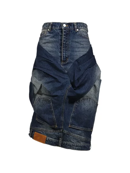 Fustă din denim Natasha Zinko albastru