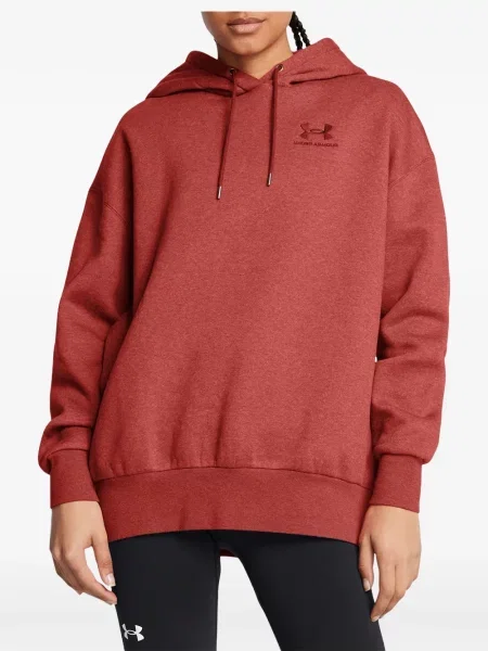 Hanorac cu glugă Under Armour din fleece portocaliu