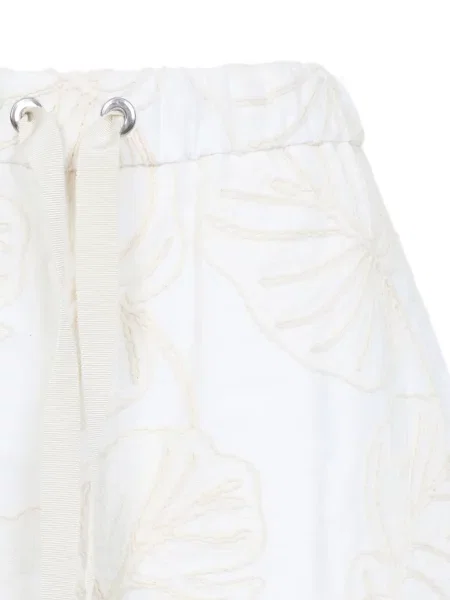 Pantaloni scurți Moncler cu model floral cu cordon