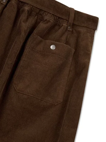 Fustă Studio Tomboy de catifea cord maro