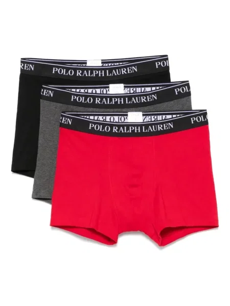 Флийс боксерки Polo Ralph Lauren с принт на райета зелено