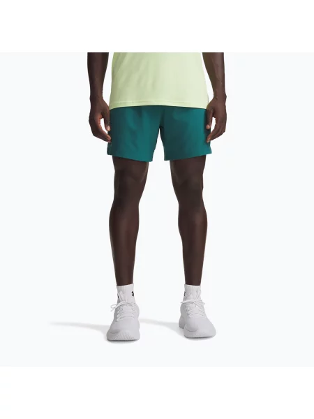 Тренувальні шорти Under Armour Ua Vanish Woven rack green/ultimate black чорні