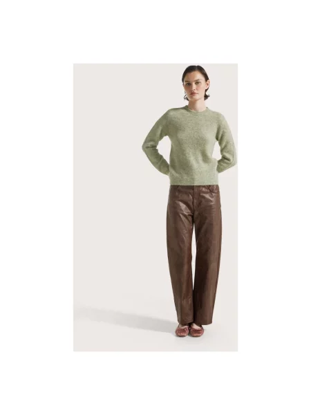 Sweter Seventy z alpaki zielony