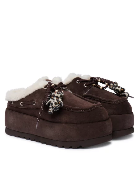Čizme za snijeg Steve Madden Cuddly Tamno smeđa
