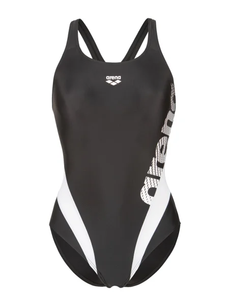 ARENA Costum de baie întreg STRIPEFLOW negru alb