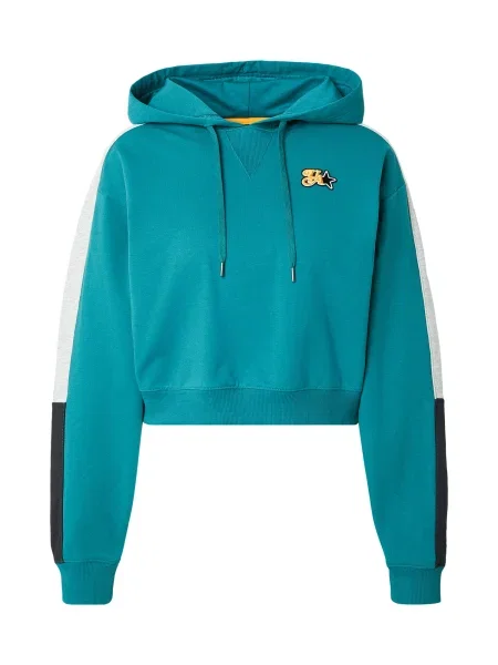 UNDER ARMOUR Sportovní mikina Terry trávově zelená / černá bílá