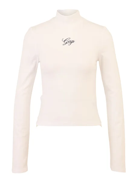 Gap Petite Tričko čierna / ako vlna biela