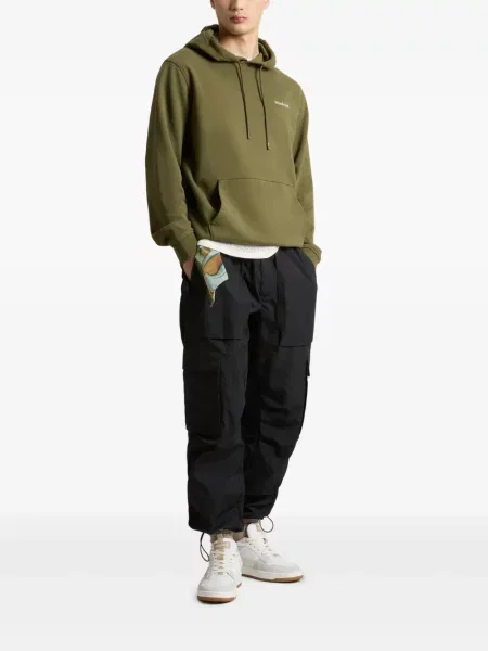 Hanorac cu glugă Woolrich cu imagine verde