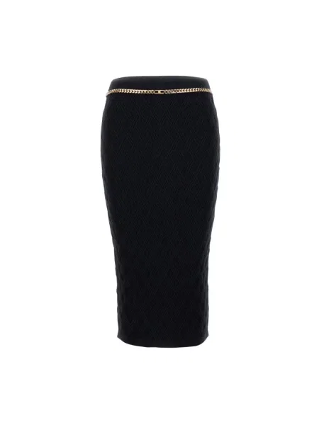 Dzianinowa spódnica Elisabetta Franchi czarna