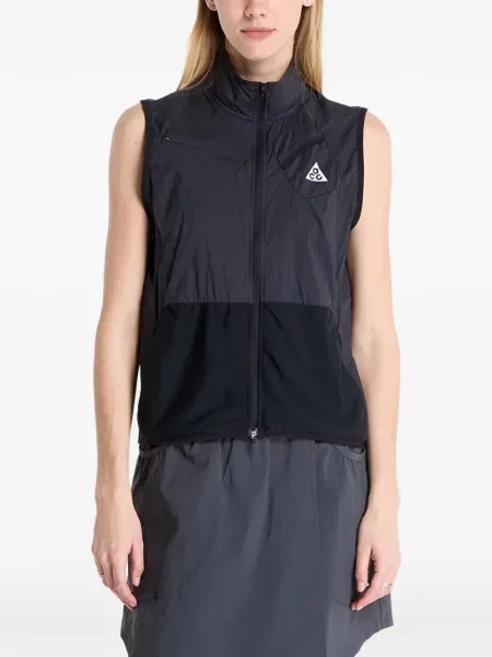 Vestă Nike alergare negru