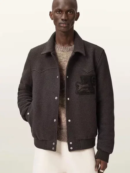 AllSaints geacă bomber Bărbați ROYCE maro