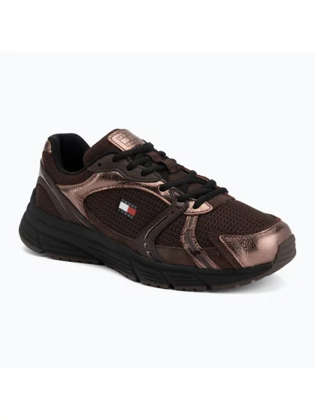 Buty Tommy Hilfiger TJW Modern Runner Metallics fondant brown brązowe