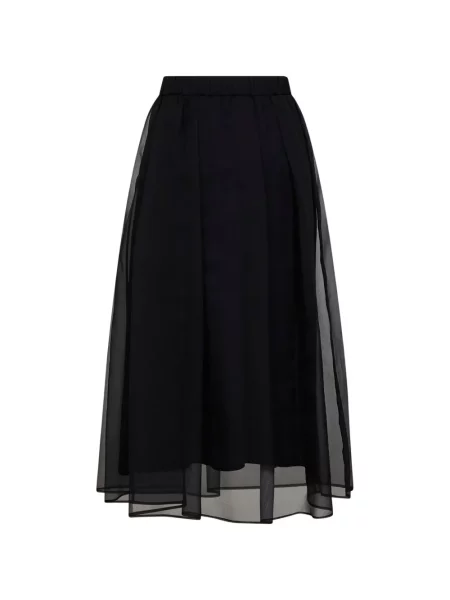 Fustă midi Brunello Cucinelli negru