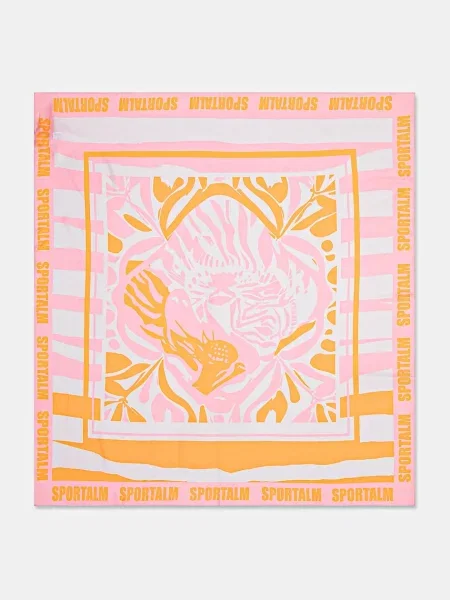Fular Sportalm de mătase portocaliu