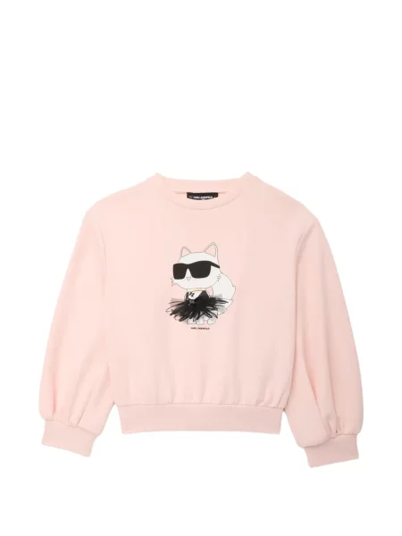 Bluza dziecięca Karl Lagerfeld różowa