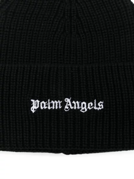 Căciulă Palm Angels cu broderie negru