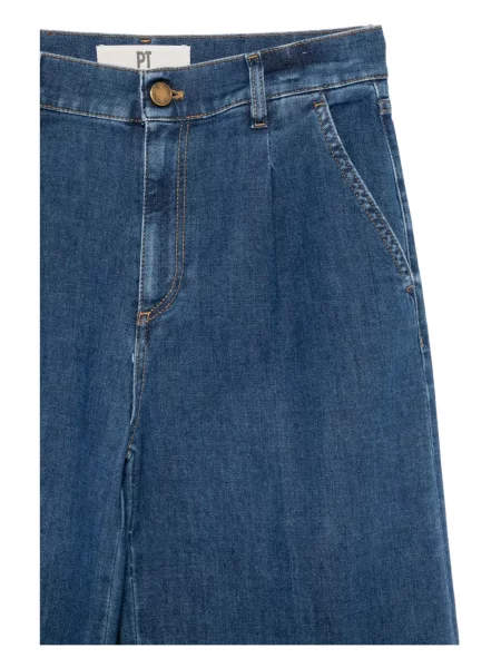 Pantaloni Pt Torino plisate albastru