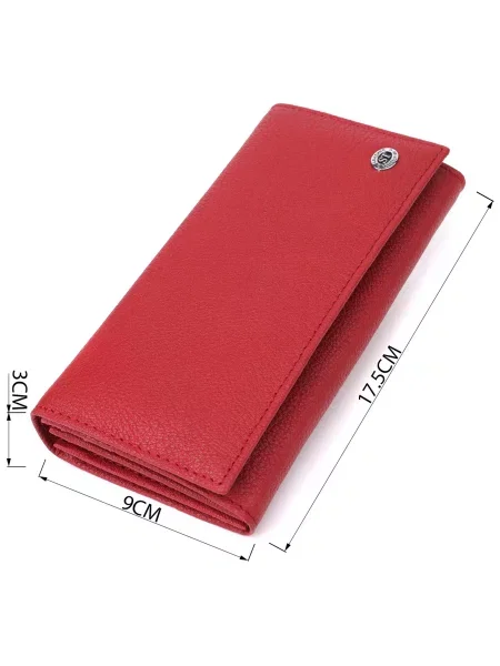 ST Leather Accessories Гаманець Шкіра червоний