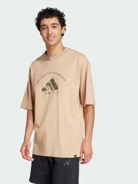 Футболка adidas коричневий