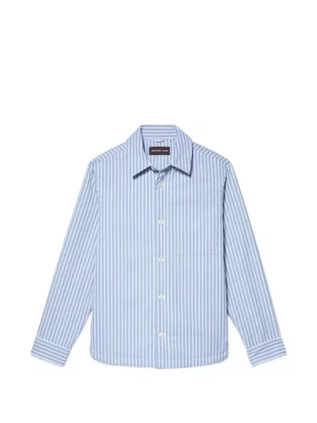 Jachetă-cămașă Michael Kors cu dungi albastru