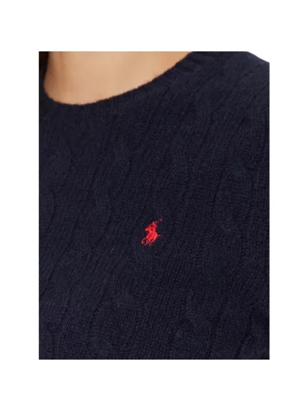 Sweter Polo Ralph Lauren wełniany niebieski
