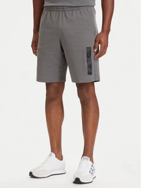 Emporio Armani Pantaloni scurți sport gri