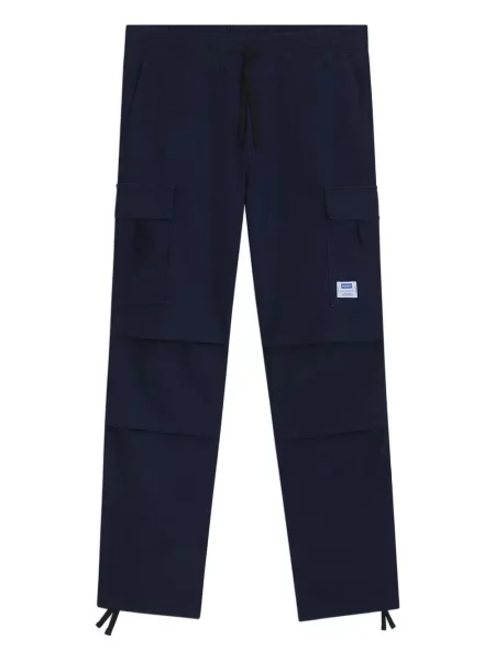 Pantaloni cargo Hugo cu cordon albastru