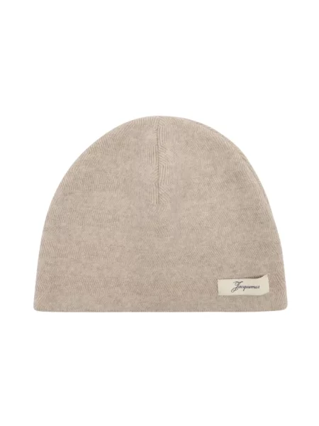 Czapka Jacquemus wełniana beżowa