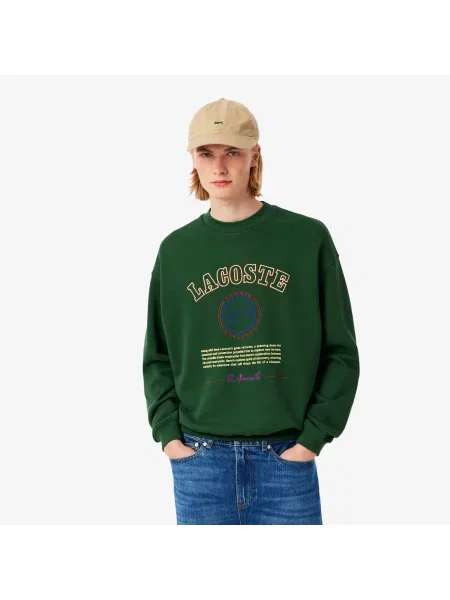 Lacoste толстовка чоловіча Heritage червона