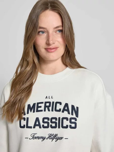 Tommy Hilfiger Bluza Kobiety jednolity S biały
