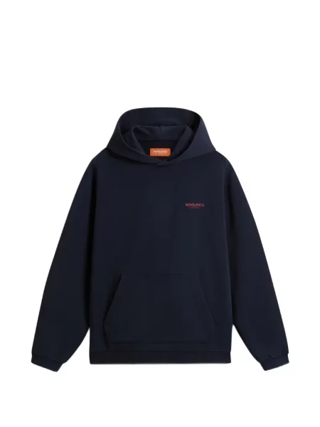 Bluza z kapturem dziecięca Woolrich niebieska