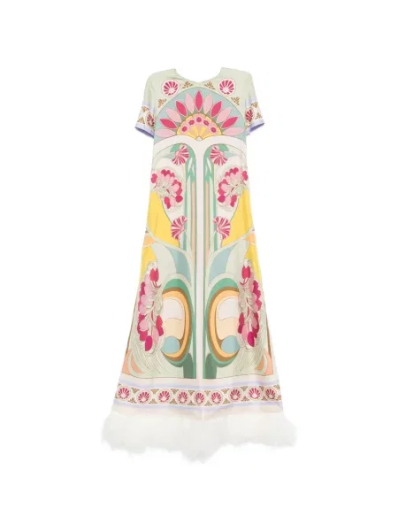 Sukienka maxi La Doublej w piórka