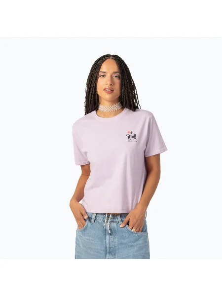 Tricou pentru femei Kaotiko Washed Neverland malva