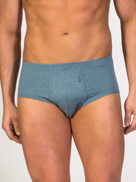Zd ZERO DEFECTS Slip Saturno Soy fiber denim albastru