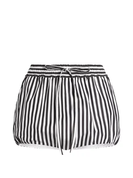 Pantaloni scurți Dolce & Gabbana cu dungi cu cordon alb