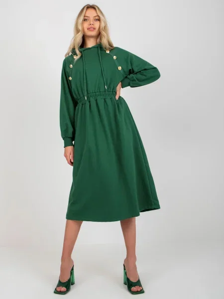 Rochie Fashionhunters de costum verde