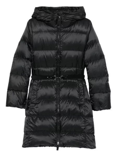 Kabát 's Max Mara s kapucí černý