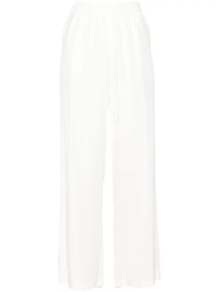 Pantaloni P.a.r.o.s.h. din satin alb