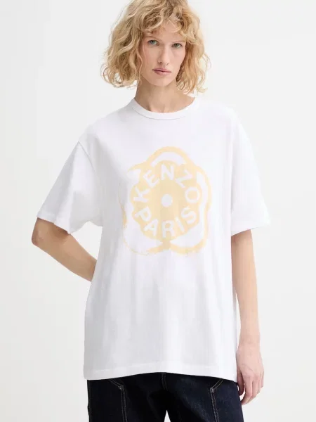 Koszulka Kenzo w kwiatki biała