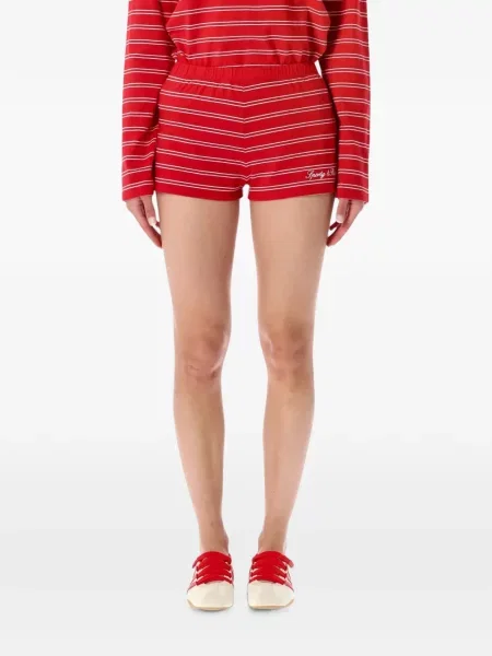 Pantaloni scurți Sporty & Rich cu imagine roșu