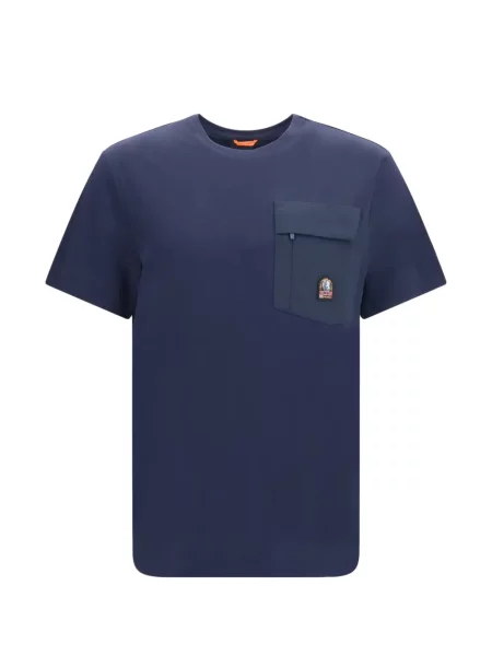 Tricou Parajumpers cu autograf albastru
