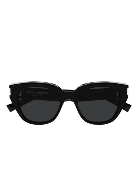Ochelari de soare Saint Laurent Eyewear cu imprimeu geometric negru